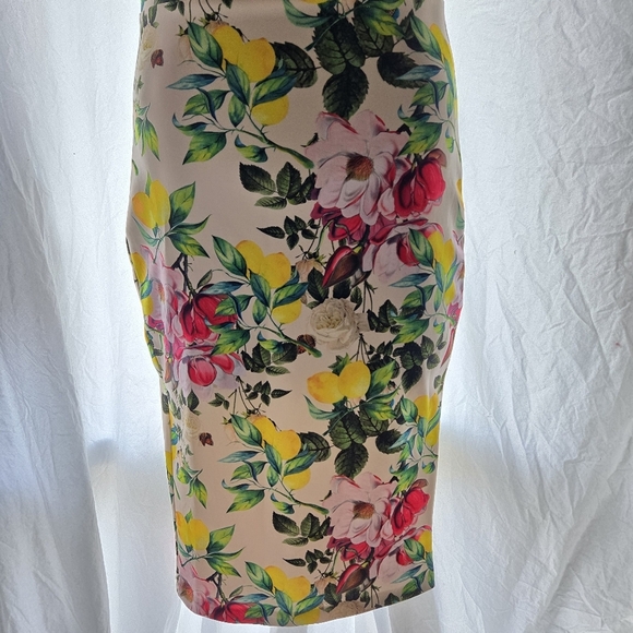 Beautiful Lemon Rose Dress - Picture 3 of 12